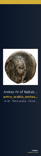 Aretas IV of Nabataea Petra Barkay 2019 132, 136 — CANOA