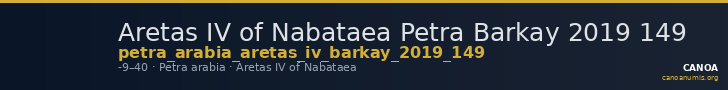 Aretas IV of Nabataea Petra Barkay 2019 149 — CANOA