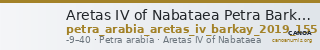 Aretas IV of Nabataea Petra Barkay 2019 155 — CANOA
