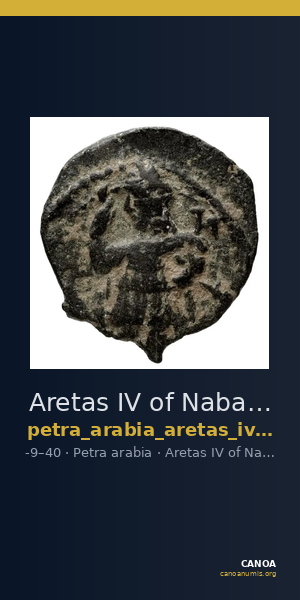 Aretas IV of Nabataea Petra Barkay 2019 187 — CANOA