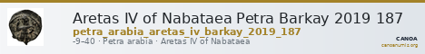 Aretas IV of Nabataea Petra Barkay 2019 187 — CANOA