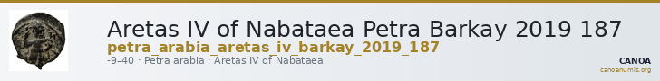 Aretas IV of Nabataea Petra Barkay 2019 187 — CANOA