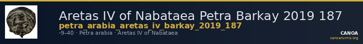 Aretas IV of Nabataea Petra Barkay 2019 187 — CANOA