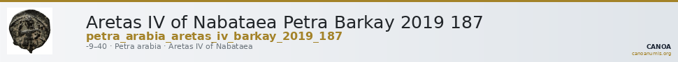 Aretas IV of Nabataea Petra Barkay 2019 187 — CANOA