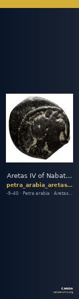 Aretas IV of Nabataea Petra Barkay 2019 94-5, 116-7 — CANOA