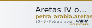 Aretas IV of Nabataea Petra Hoover 2019 Group A — CANOA