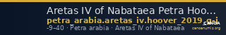 Aretas IV of Nabataea Petra Hoover 2019 Group G-J — CANOA