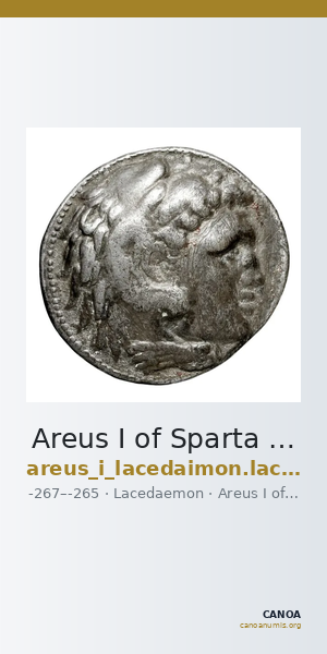 Areus I of Sparta Lacedaemon Grunauer 1978 gruppe_I — CANOA