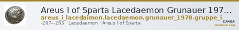Areus I of Sparta Lacedaemon Grunauer 1978 gruppe_I — CANOA