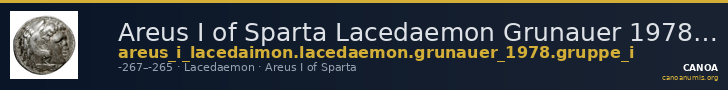 Areus I of Sparta Lacedaemon Grunauer 1978 gruppe_I — CANOA