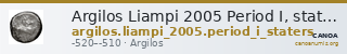 Argilos Liampi 2005 Period I, staters — CANOA