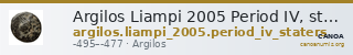 Argilos Liampi 2005 Period IV, staters — CANOA