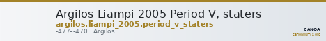 Argilos Liampi 2005 Period V, staters — CANOA