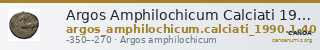 Argos Amphilochicum Calciati 1990 1-40 — CANOA