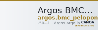 Argos BMC Argos 147 — CANOA