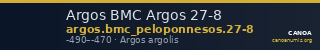 Argos BMC Argos 27-8 — CANOA