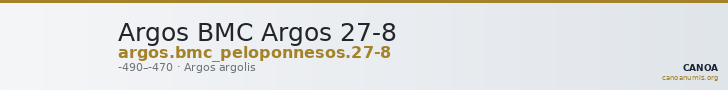 Argos BMC Argos 27-8 — CANOA
