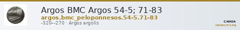 Argos BMC Argos 54-5; 71-83 — CANOA