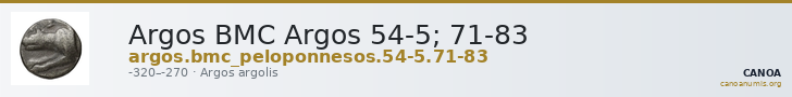 Argos BMC Argos 54-5; 71-83 — CANOA