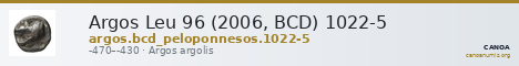 Argos Leu 96 (2006, BCD) 1022-5 — CANOA