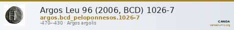 Argos Leu 96 (2006, BCD) 1026-7 — CANOA