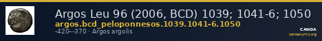 Argos Leu 96 (2006, BCD) 1039; 1041-6; 1050 — CANOA