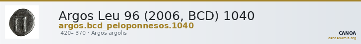 Argos Leu 96 (2006, BCD) 1040 — CANOA