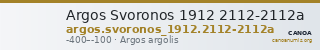 Argos Svoronos 1912 2112-2112a — CANOA