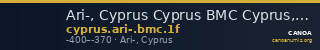 Ari-, Cyprus Cyprus BMC Cyprus, Uncertain F 1, pl. xiii.13 — CANOA