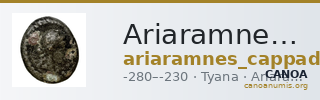 Ariaramnes of Cappadocia Tyana Mørkholm 1969 4 — CANOA