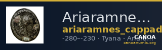 Ariaramnes of Cappadocia Tyana Mørkholm 1969 4 — CANOA