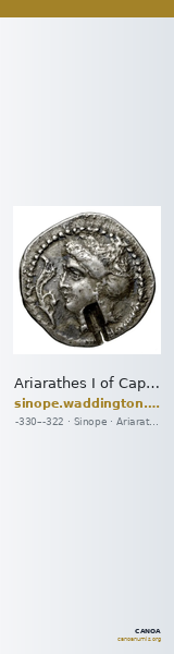 Ariarathes I of Cappadocia Sinope Waddington 1925 37-41 — CANOA