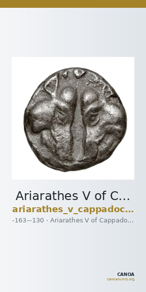 Ariarathes V of Cappadocia Cappadocia Simonetta 2008 p. 46-52, 6-41 — CANOA