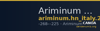 Ariminum Historia Numorum Italy 2 — CANOA