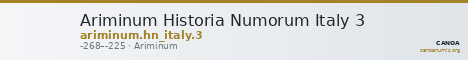 Ariminum Historia Numorum Italy 3 — CANOA