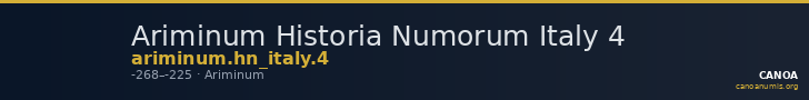 Ariminum Historia Numorum Italy 4 — CANOA