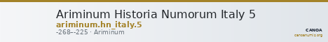 Ariminum Historia Numorum Italy 5 — CANOA