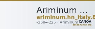 Ariminum Historia Numorum Italy 8 — CANOA