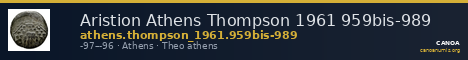 Aristion Athens Thompson 1961 959bis-989 — CANOA