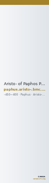 Aristo- of Paphos Paphos BMC Paphus 39-40 — CANOA