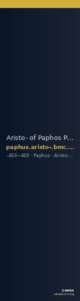 Aristo- of Paphos Paphos BMC Paphus 39-40 — CANOA