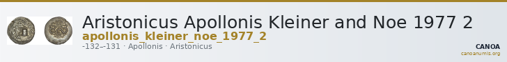 Aristonicus Apollonis Kleiner and Noe 1977 2 — CANOA