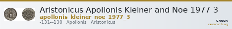 Aristonicus Apollonis Kleiner and Noe 1977 3 — CANOA