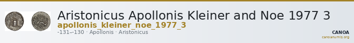 Aristonicus Apollonis Kleiner and Noe 1977 3 — CANOA