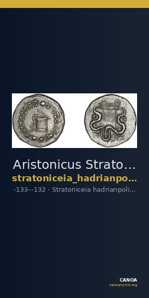 Aristonicus Stratoniceia-Hadrianopolis Kleiner and Noe 1977 p. 104, 4 — CANOA