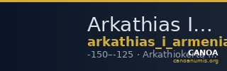 Arkathias I of Sophene Arkathiokerta Kovacs 2016 22-Mar — CANOA