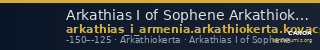 Arkathias I of Sophene Arkathiokerta Kovacs 2016 22-Mar — CANOA