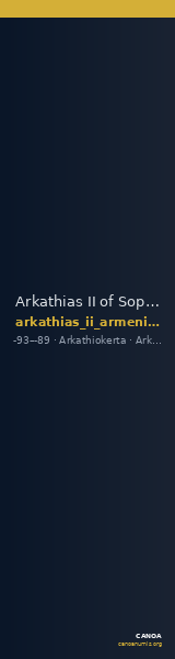 Arkathias II of Sophene Arkathiokerta Kovacs 2016 32 — CANOA