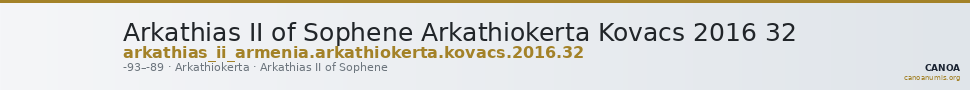 Arkathias II of Sophene Arkathiokerta Kovacs 2016 32 — CANOA