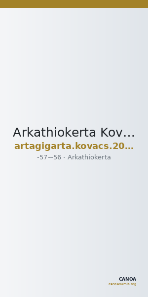 Arkathiokerta Kovacs 2016 209, 211 — CANOA
